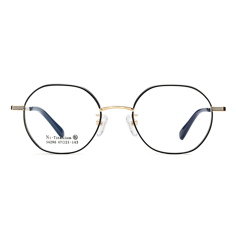 34286 Occhiali casual in lega poligonale