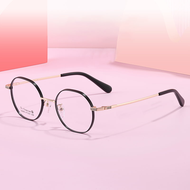 34286 Occhiali casual in lega poligonale