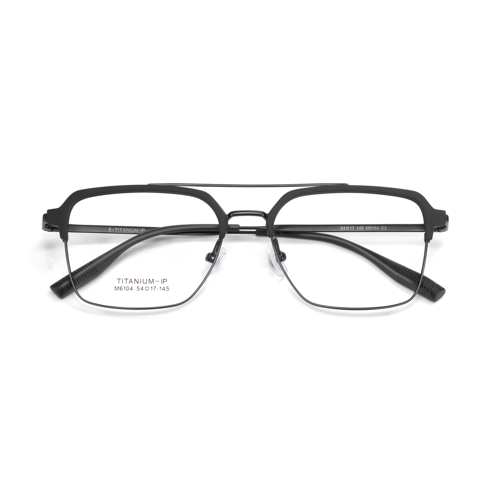 M6104 Occhiali in titanio β lucido anti-sbiadimento a doppio raggio