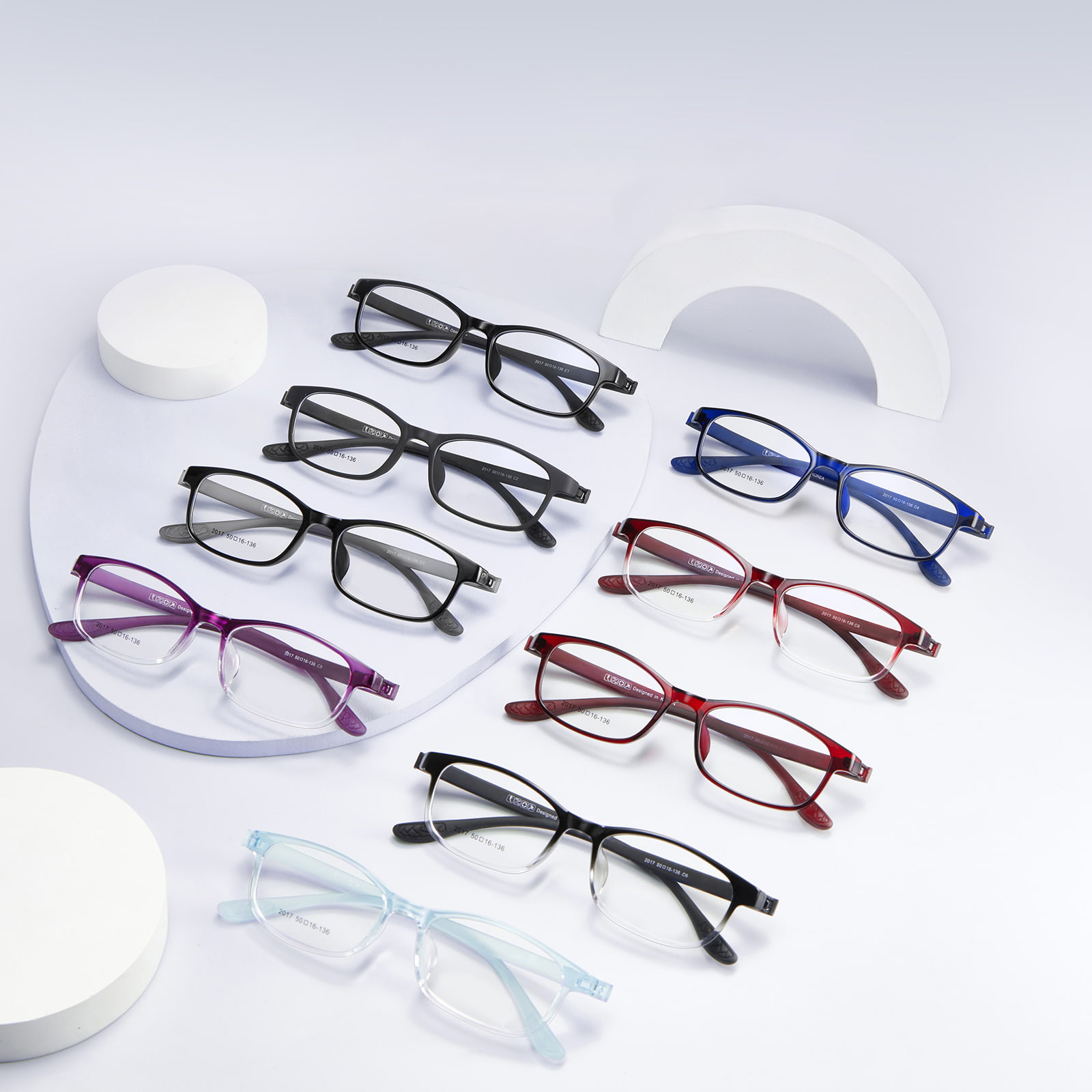 Occhiali TR90 a clip, resistenti alle cadute e all'usura 2017
