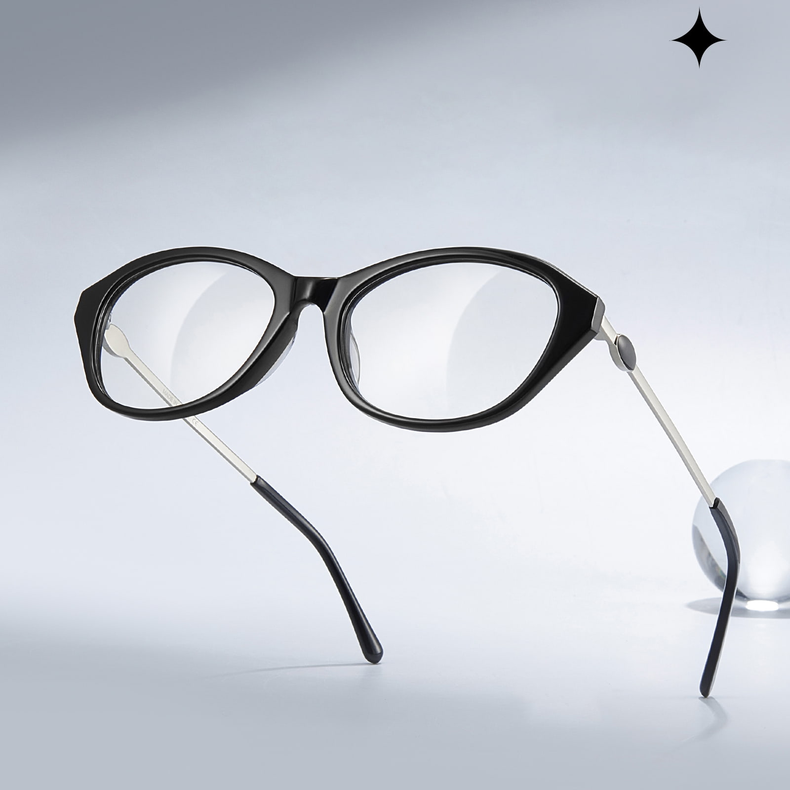 BC2039 Occhiali retrò Cat-Eye in acetato leggero