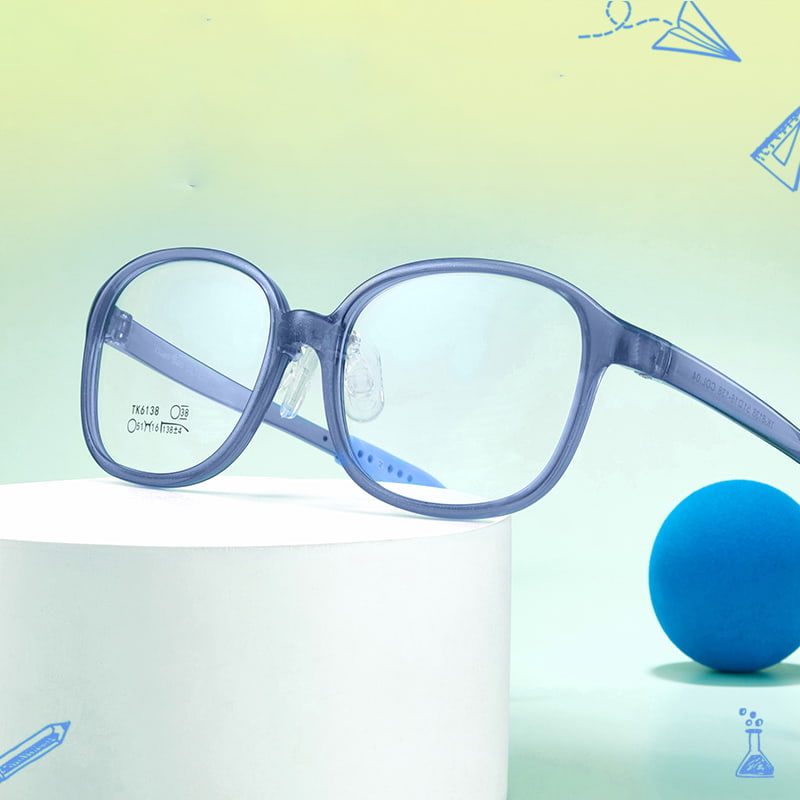 TK6138 Occhiali per bambini TR90 leggeri di grandi dimensioni