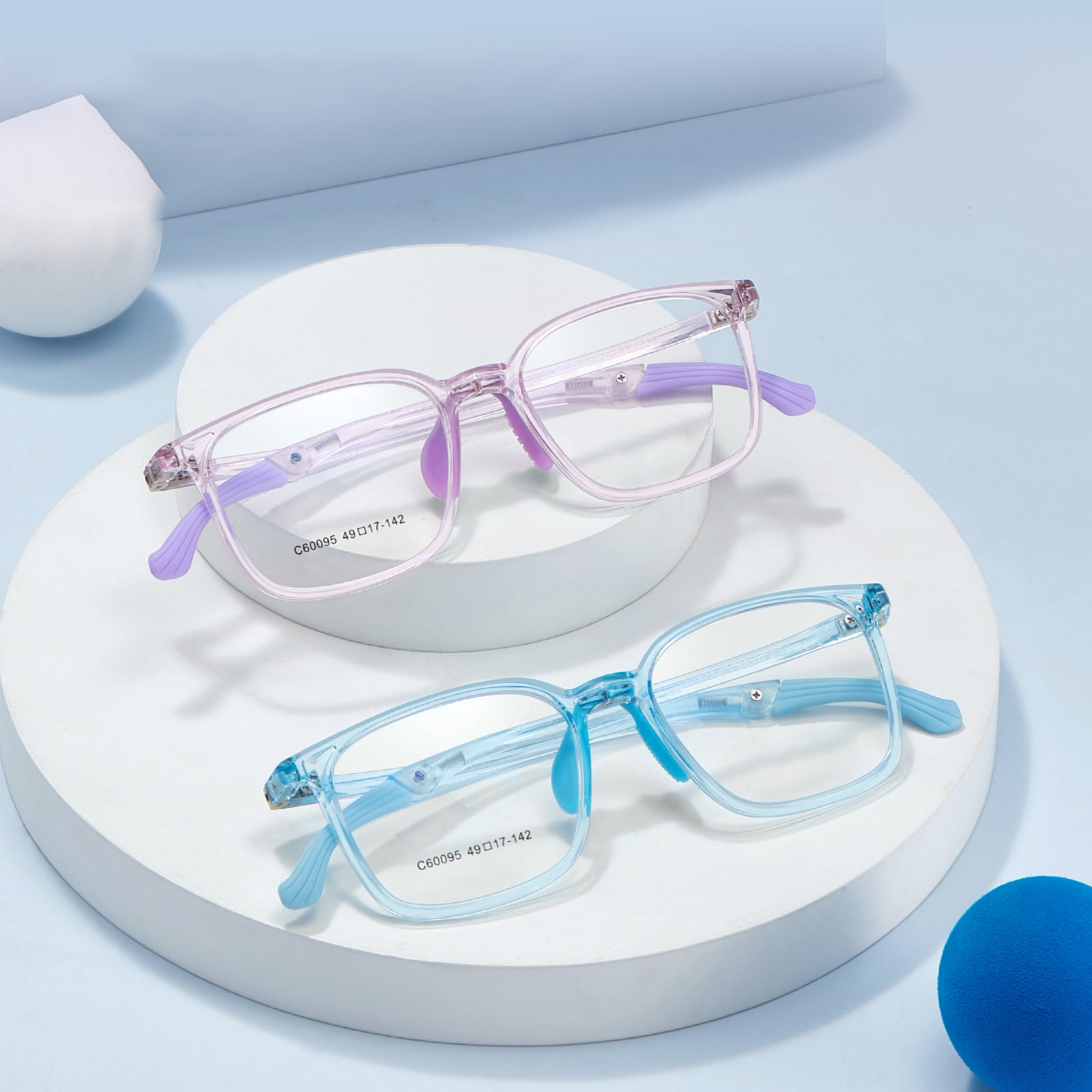 60095 Occhiali sportivi regolabili a quattro angoli resistenti all'usura