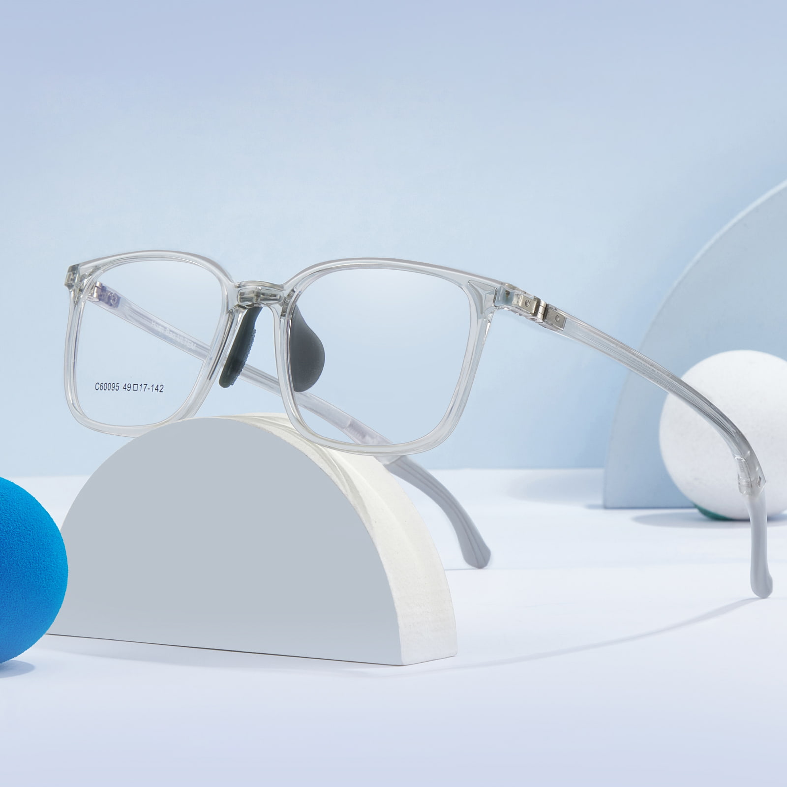 60095 Occhiali sportivi regolabili a quattro angoli resistenti all'usura
