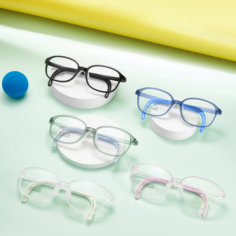 TK6138 Occhiali per bambini TR90 leggeri di grandi dimensioni