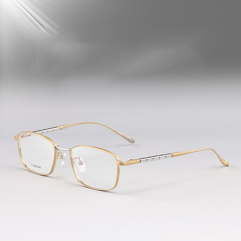 S9072 Occhiali rotondi Bamboo Elite in puro titanio